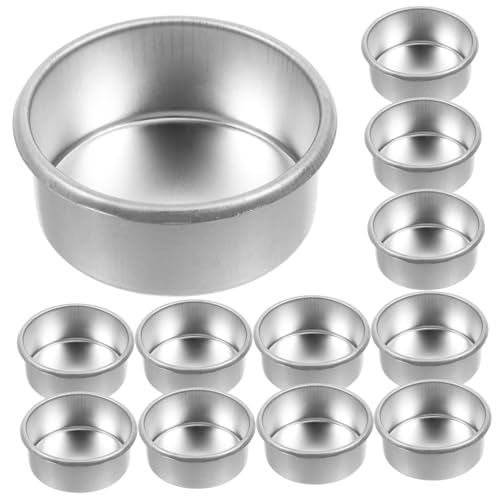MUELODSIC 20 Stück Teiliges DIY Kerzenglas Silberfarbene Kerzenschalen mit Umgeschlagener Kante Langlebige Leere Kerzenbecher für Sojawachs Vielseitig Einsetzbar für Wohnraumdeko und MUELODSIC 20 Stück Teiliges DIY Kerzenglas Silberfarbene Kerzenschalen mit Umgeschlagener Kante Langlebige Leere Kerzenbecher für Sojawachs Vielseitig Einsetzbar für Wohnraumdeko und von MUELODSIC