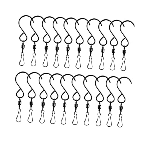 MUELODSIC 20 Stück Teiliges Drehhaken für Windspiele und Garten Robuste Rostfreie Clips für Pflanzen Vogelfutter und Deko im Freien MUELODSIC 20 Stück Teiliges Drehhaken für Windspiele und Garten Robuste Rostfreie Clips für Pflanzen Vogelfutter und Deko im Freien von MUELODSIC