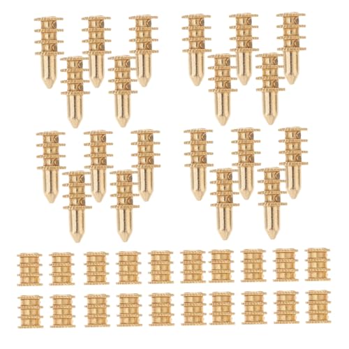 MUELODSIC 20 Stück Teiliges Metall Tischbolzen aus Zinklegierung Rostbeständige Dübel für Tischplattenverbindung Stabile Passstifte zur Tischblatt Ausrichtung Einfache Montage für MUELODSIC 20 Stück Teiliges Metall Tischbolzen aus Zinklegierung Rostbeständige Dübel für Tischplattenverbindung Stabile Passstifte zur Tischblatt Ausrichtung Einfache Montage für von MUELODSIC