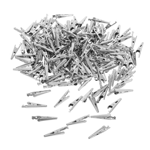 MUELODSIC 200 Stück Teiliges Alligator Clip Krokodilklemmen aus Metall mit Federmechanismus Korrosionsbeständig für Elektrische Tests Batteriewechsel Labor Bastelanwendungen von MUELODSIC