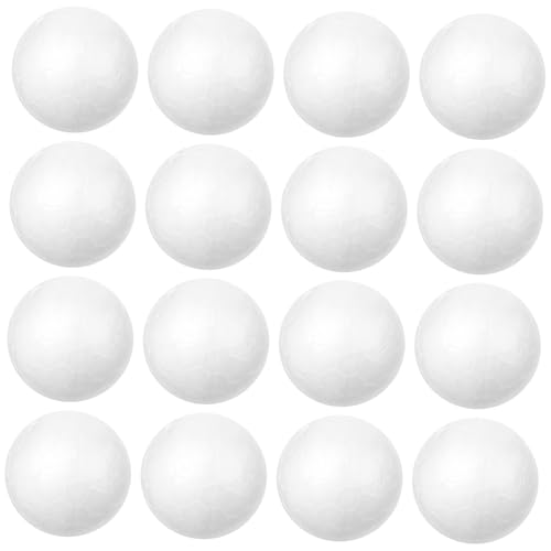 MUELODSIC 200 Stück Weiße Styroporkugeln Rund Solide Polystyrolbälle zum Basteln DIY Dekoration Hochzeit Weihnachten Festliche Anlässe Modellbau MUELODSIC 200 Stück Weiße Styroporkugeln Rund Solide Polystyrolbälle zum Basteln DIY Dekoration Hochzeit Weihnachten Festliche Anlässe Modellbau von MUELODSIC