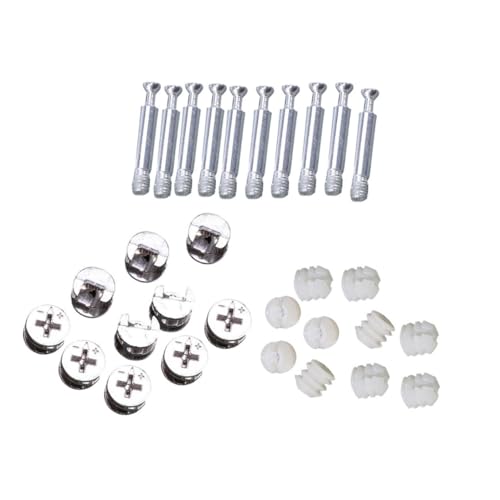 MUELODSIC 24 Sätze Teiliges Möbelverbinder Heavy duty Nockenverriegelung Rostfreie Schrauben und Dübel für Stabile Eckverbindungen Einsetzbar für Holzmöbelmontage und Reparatur MUELODSIC 24 Sätze Teiliges Möbelverbinder Heavy duty Nockenverriegelung Rostfreie Schrauben und Dübel für Stabile Eckverbindungen Einsetzbar für Holzmöbelmontage und Reparatur von MUELODSIC