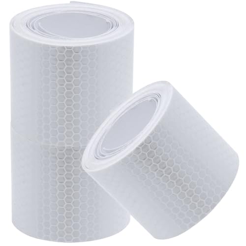 MUELODSIC 3 Rollen Reflektierendes Warnband Selbstklebendes Kollisionsband Weiß Hochsichtbar Wetterfest für Garage und Fahrzeug Sicherheitswarnung bei Dunkelheit MUELODSIC 3 Rollen Reflektierendes Warnband Selbstklebendes Kollisionsband Weiß Hochsichtbar Wetterfest für Garage und Fahrzeug Sicherheitswarnung bei Dunkelheit von MUELODSIC