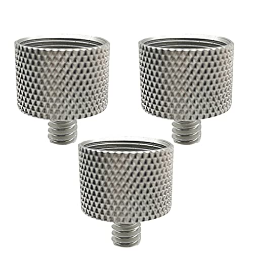 MUELODSIC 3 STÜCKE Mikrofon Adapter Schrauben Weiblich Männlich Gewindeadapter für Mikrofonständer und Klemmen Silber MUELODSIC 3 STÜCKE Mikrofon Adapter Schrauben Weiblich Männlich Gewindeadapter für Mikrofonständer und Klemmen Silber von MUELODSIC
