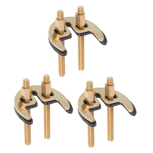 MUELODSIC 3 Satz Teiliges Wasserhahn-befestigungsset mit Verlängerter Halterung Doppelloch-design Anti-leck-dichtung und Schrauben für Stabile Montage an Dicken Küchen Badspülen MUELODSIC 3 Satz Teiliges Wasserhahn-befestigungsset mit Verlängerter Halterung Doppelloch-design Anti-leck-dichtung und Schrauben für Stabile Montage an Dicken Küchen Badspülen von MUELODSIC