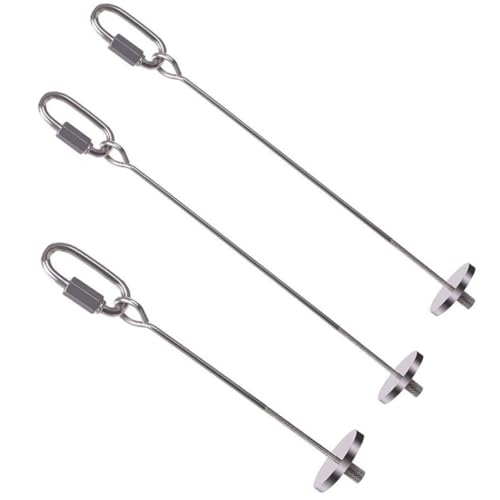 MUELODSIC 3 Stück Edelstahl Vogelspieße Parrot Obst Gemüse Halter Langlebig Rostfrei Tragbar Vogelkäfig Zubehör für Wellensittiche Papageien Kleintiere von MUELODSIC