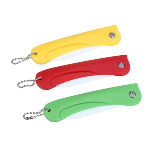 MUELODSIC 3 Stück Faltbare Keramik Obstmesser mit Rostfreiem Griff Kompakter Küchenhelfer zum Schneiden von Obst Leicht zu Reinigen Tragbar für Haushalt Camping und Picknick Zufällige Farbe MUELODSIC 3 Stück Faltbare Keramik Obstmesser mit Rostfreiem Griff Kompakter Küchenhelfer zum Schneiden von Obst Leicht zu Reinigen Tragbar für Haushalt Camping und Picknick Zufällige Farbe von MUELODSIC