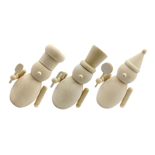 MUELODSIC 3 Stück Teiliges DIY Holz-krippenfigur- Unbehandelte Miniatur-figuren aus Holz zum Bemalen Traditionelle Weihnachtsdekoration Robuste Holzfiguren für kreative Aktivitäten und MUELODSIC 3 Stück Teiliges DIY Holz-krippenfigur- Unbehandelte Miniatur-figuren aus Holz zum Bemalen Traditionelle Weihnachtsdekoration Robuste Holzfiguren für kreative Aktivitäten und von MUELODSIC