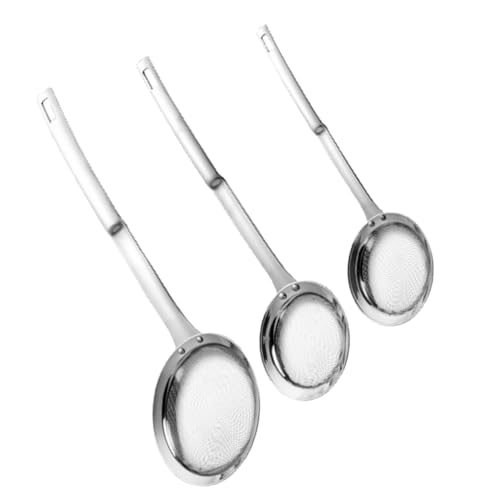 MUELODSIC 3 Stück Teiliges Feinmaschiges Edelstahl siebset mit Hitzebeständigem Griff Multifunktionales Küchensieb für Mehl Gewürze und Saftfilterung Robust und Rostfrei für Backen und MUELODSIC 3 Stück Teiliges Feinmaschiges Edelstahl siebset mit Hitzebeständigem Griff Multifunktionales Küchensieb für Mehl Gewürze und Saftfilterung Robust und Rostfrei für Backen und von MUELODSIC