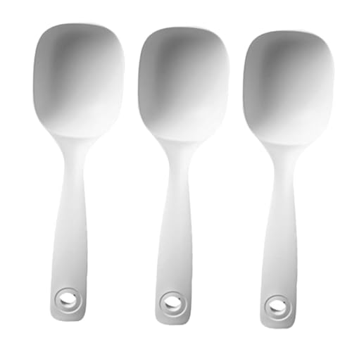 MUELODSIC 3 Stück Teiliges Großes Suppenkellen Robustem Pp material Vielseitig Einsetzbar als Suppen Breilöffel Spülmaschinenfest Ergonomischer Langer Griff für Bequemes Servieren bei von MUELODSIC