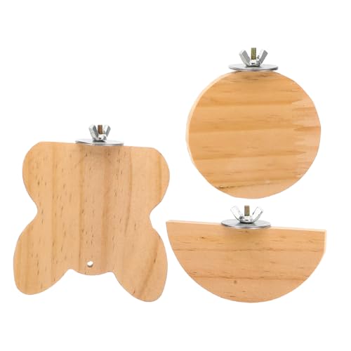 MUELODSIC 3 Stück Teiliges Haustier plattform Robustem Holz Papageien Kleintier käfigzubehör Vielseitige Vogel Hamster plattform für Klettern und Ausruhen im Käfig MUELODSIC 3 Stück Teiliges Haustier plattform Robustem Holz Papageien Kleintier käfigzubehör Vielseitige Vogel Hamster plattform für Klettern und Ausruhen im Käfig von MUELODSIC