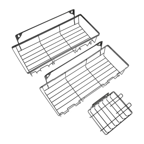 MUELODSIC 3 Stück Teiliges Wandmontiertes Badezimmer aufbewahrungsregal aus Robustem Material und Verschleißfest Praktischer Dusch organizer für Shampoo Seife und Zahnbürsten Geeignet für MUELODSIC 3 Stück Teiliges Wandmontiertes Badezimmer aufbewahrungsregal aus Robustem Material und Verschleißfest Praktischer Dusch organizer für Shampoo Seife und Zahnbürsten Geeignet für von MUELODSIC