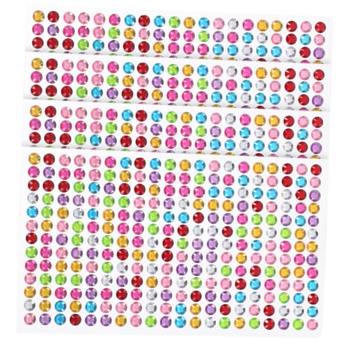 MUELODSIC 4 Blätter Runde Strasssteine Selbstklebend Farbige Rhinestones für Nägel Gesichtsdeko DIY Handwerk Scrapbooking Handy und Fotoalbum Dekoration Funkelnde Schmucksteine MUELODSIC 4 Blätter Runde Strasssteine Selbstklebend Farbige Rhinestones für Nägel Gesichtsdeko DIY Handwerk Scrapbooking Handy und Fotoalbum Dekoration Funkelnde Schmucksteine von MUELODSIC