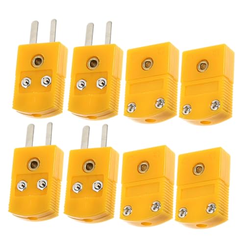 MUELODSIC 4 Sätze Thermoelement steckverbinder K Männlich Weiblich Thermoelement adapter Gelb Flexible Verbindung Präzise Temperaturmessung Kompatibel mit Mehreren Geräten MUELODSIC 4 Sätze Thermoelement steckverbinder K Männlich Weiblich Thermoelement adapter Gelb Flexible Verbindung Präzise Temperaturmessung Kompatibel mit Mehreren Geräten von MUELODSIC