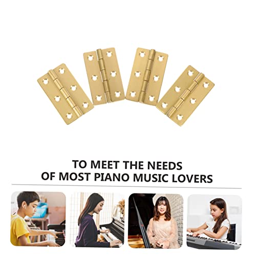 MUELODSIC 4 Stück Kupfer Klavierband Scharniere Kleine Türscharniere für Holzbox Schmuckkasten Werkzeugkasten DIY Möbel Zubehör MUELODSIC 4 Stück Kupfer Klavierband Scharniere Kleine Türscharniere für Holzbox Schmuckkasten Werkzeugkasten DIY Möbel Zubehör von MUELODSIC