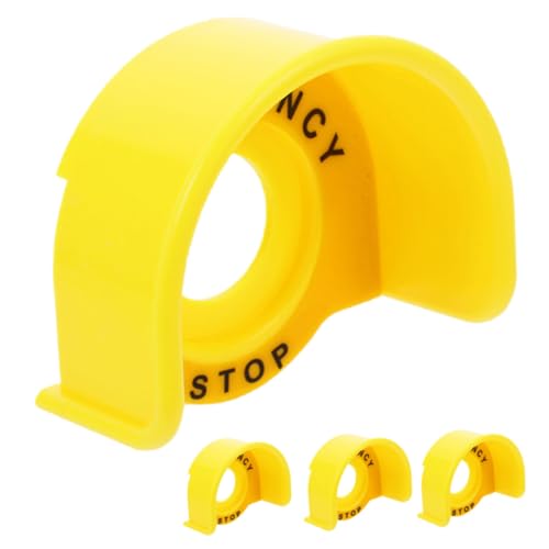 MUELODSIC 4 Stück Not aus Schalter Schutzabdeckung Push Stop Button Cover Sicherheitsgehäuse Not aus Schutz für Maschinenbedienung und Arbeitsschutz von MUELODSIC
