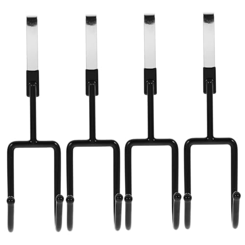 MUELODSIC 4 Stück Schwarze Rutschfeste Doppelseitige Türhaken Bohren Multifunktionale Wandhaken für Mäntel Kleidung Handtücher für Küche Bad Schlafzimmer Büro MUELODSIC 4 Stück Schwarze Rutschfeste Doppelseitige Türhaken Bohren Multifunktionale Wandhaken für Mäntel Kleidung Handtücher für Küche Bad Schlafzimmer Büro von MUELODSIC