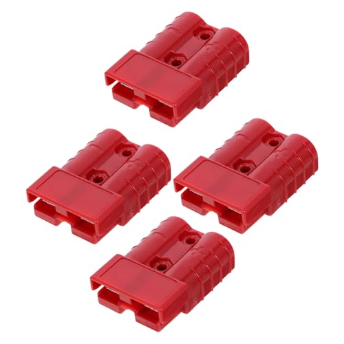 MUELODSIC 4 Stück Stromstecker Rote Schnellverbindung für Batterien Elektrowagen und Andere Geräte Robust Einfach zu Montieren Mechanisch Gesichert von MUELODSIC