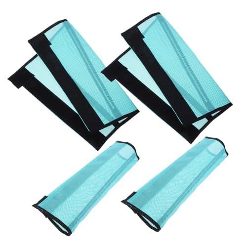 MUELODSIC 4 Stück Teiliges Atmungsaktive Mesh Pferde-fliegenstiefel Elastische rutschfeste Beinschützer für Pferde Schutz vor Insektenbissen und Beinschwellungen von MUELODSIC