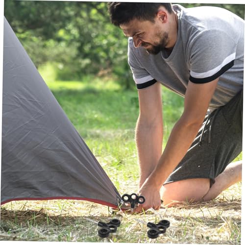 MUELODSIC 4 Stück Teiliges Leichte Kunststoff Zeltnägel Robust Windfest für Camping Zelte Outdoor Zeltheringe Stabiler Halt bei Sturm Einfache Handhabung von MUELODSIC