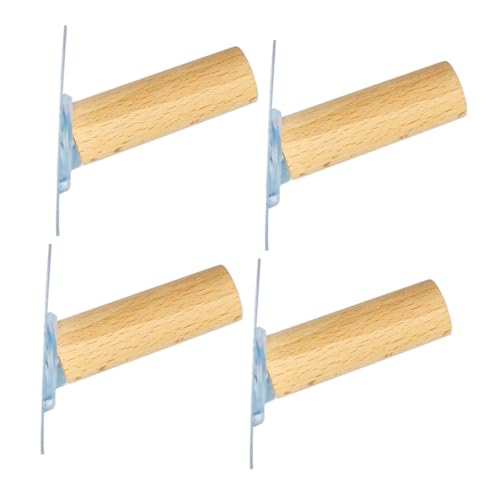 MUELODSIC 4 Stück Teiliges Punch Holz Haken aus Massivem Buchenholz Selbstklebend Rostfrei Praktische Wandhaken für Mäntel Handtücher Hüte Platzsparend für Flur Küche Bad MUELODSIC 4 Stück Teiliges Punch Holz Haken aus Massivem Buchenholz Selbstklebend Rostfrei Praktische Wandhaken für Mäntel Handtücher Hüte Platzsparend für Flur Küche Bad von MUELODSIC