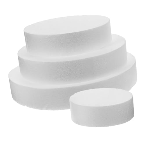 MUELODSIC 4 Stück Teiliges Schaumstoff Torten Dummy Weiß zum Dekorieren Flexible DIY Cake Moulds in Verschiedenen für Anfänger und Kreative Tortendekoration MUELODSIC 4 Stück Teiliges Schaumstoff Torten Dummy Weiß zum Dekorieren Flexible DIY Cake Moulds in Verschiedenen für Anfänger und Kreative Tortendekoration von MUELODSIC