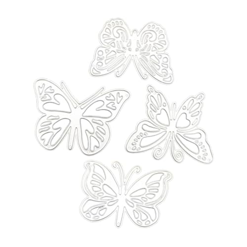 MUELODSIC 4 Stück Teiliges Schmetterling Stanzformen aus Kohlenstoffstahl für Scrapbooking DIY Bastelpapier Kartenherstellung Prägeschablonen Kompatibel mit Stanzmaschine Langlebig MUELODSIC 4 Stück Teiliges Schmetterling Stanzformen aus Kohlenstoffstahl für Scrapbooking DIY Bastelpapier Kartenherstellung Prägeschablonen Kompatibel mit Stanzmaschine Langlebig von MUELODSIC