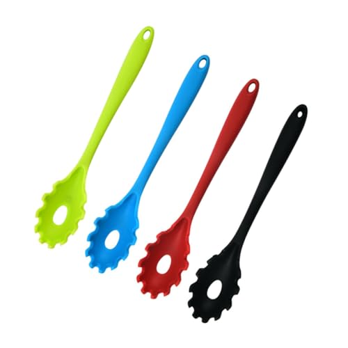 MUELODSIC 4 Stück Teiliges Silikon Nudelkellen Praktische Küchenutensilien zum Servieren Abseihen und Rühren von Spaghetti und Gemüse Hitzebeständig Leichte Handhabung Farblich Sortiert MUELODSIC 4 Stück Teiliges Silikon Nudelkellen Praktische Küchenutensilien zum Servieren Abseihen und Rühren von Spaghetti und Gemüse Hitzebeständig Leichte Handhabung Farblich Sortiert von MUELODSIC