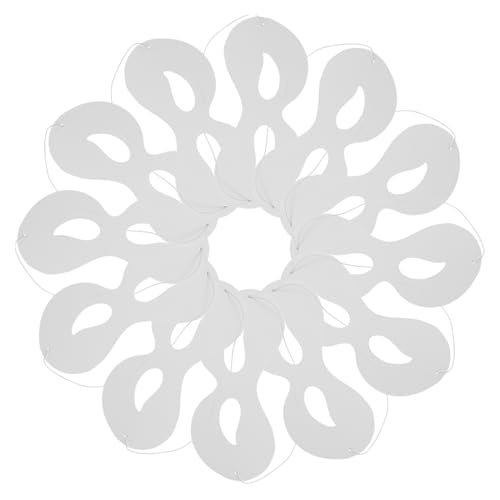 MUELODSIC 40stücke Junge Mädchen Maske Weiße Papiermaske Zum Ausmalen Karnevalsbasteln Gesichtsmasken Für Junge Mädchen Einfache Bastelmaske Partymaske Cosplay-Maske Mit Seil MUELODSIC 40stücke Junge Mädchen Maske Weiße Papiermaske Zum Ausmalen Karnevalsbasteln Gesichtsmasken Für Junge Mädchen Einfache Bastelmaske Partymaske Cosplay-Maske Mit Seil von MUELODSIC