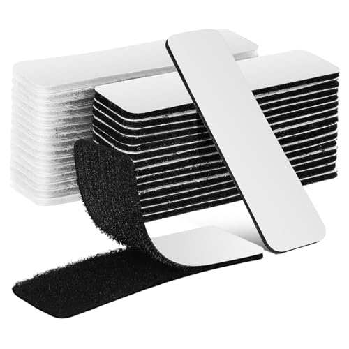 MUELODSIC 48 Stk. Teiliges Klettband Selbstklebend mit Rundkanten Klettgurte für Bilderaufhängung Kabelbefestigung Vielseitig Wiederverwendbar Stark Haftend Polyester Nylon MUELODSIC 48 Stk. Teiliges Klettband Selbstklebend mit Rundkanten Klettgurte für Bilderaufhängung Kabelbefestigung Vielseitig Wiederverwendbar Stark Haftend Polyester Nylon von MUELODSIC