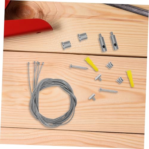 MUELODSIC 5 Sätze Lampenaufhängung Seilaufhängung Deckenlampe Stabile Drahtseil Aufhängung DIY Pendelleuchte Installation Kit Praktisch Sicher Elegant von MUELODSIC