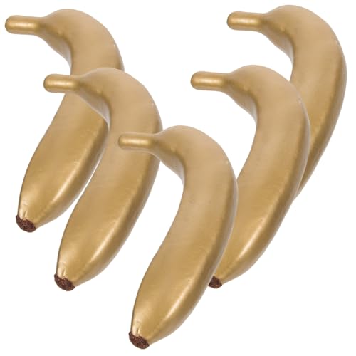 MUELODSIC 5 Stück Künstliche Bananen aus Ldpe Lebensechte Tischdekoration für Esszimmer Leichte Langlebige Früchte für Party Zuhause Shop dekor Einfache Reinigung und Realistisches Design MUELODSIC 5 Stück Künstliche Bananen aus Ldpe Lebensechte Tischdekoration für Esszimmer Leichte Langlebige Früchte für Party Zuhause Shop dekor Einfache Reinigung und Realistisches Design von MUELODSIC