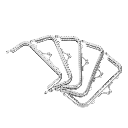 MUELODSIC 5 Stück Quadratischer Taschenschloss mit Dekorativen Silberperlen für Geldbörsen und Handtaschenherstellung für DIY Projekte und Bastelarbeiten Silber MUELODSIC 5 Stück Quadratischer Taschenschloss mit Dekorativen Silberperlen für Geldbörsen und Handtaschenherstellung für DIY Projekte und Bastelarbeiten Silber von MUELODSIC