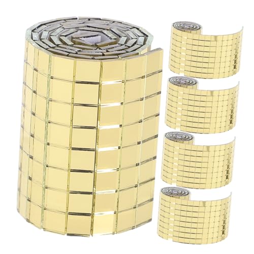 MUELODSIC 5 Stück Teiliges DIY Spiegel Mosaik Wandsticker Selbstklebend Fiberglas Fliesen für Heimdekoration Badezimmer Küche Hintergrund Wanddekor MUELODSIC 5 Stück Teiliges DIY Spiegel Mosaik Wandsticker Selbstklebend Fiberglas Fliesen für Heimdekoration Badezimmer Küche Hintergrund Wanddekor von MUELODSIC