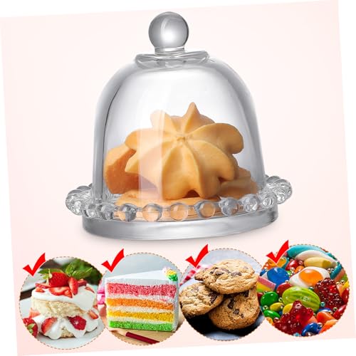 MUELODSIC 5 Stück Teiliges Glas Food Cover Transparente Glashaube für Kuchen und Lebensmittel Modernes Design Leicht zu Reinigen Kühl Tragbar für Partys und Zuhause MUELODSIC 5 Stück Teiliges Glas Food Cover Transparente Glashaube für Kuchen und Lebensmittel Modernes Design Leicht zu Reinigen Kühl Tragbar für Partys und Zuhause von MUELODSIC