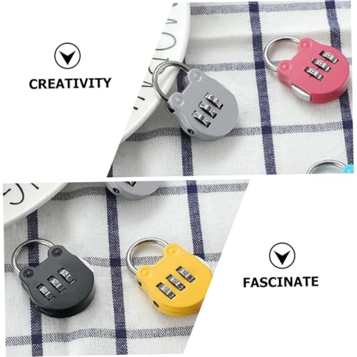 MUELODSIC 5 Stück Teiliges Mini kombinationsschloss Multifunktionales Vorhängeschloss aus Robustem Kunststoff und Eisen Zahlenschloss Farbige Sicherheits padlocks für Gepäck Spinde MUELODSIC 5 Stück Teiliges Mini kombinationsschloss Multifunktionales Vorhängeschloss aus Robustem Kunststoff und Eisen Zahlenschloss Farbige Sicherheits padlocks für Gepäck Spinde von MUELODSIC
