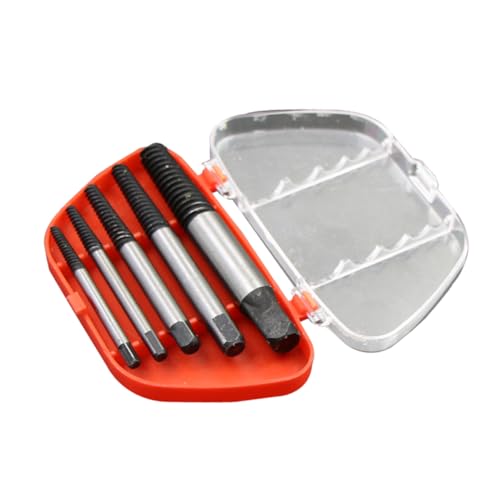MUELODSIC 5 Stück Teiliges Schraubenausdreher Set Ausdreher Werkzeug für Beschädigte Schrauben Mit Aufbewahrungsbox Kunststoff für Zuhause oder Robustes Metall und Zufällige Zufällige Farbe MUELODSIC 5 Stück Teiliges Schraubenausdreher Set Ausdreher Werkzeug für Beschädigte Schrauben Mit Aufbewahrungsbox Kunststoff für Zuhause oder Robustes Metall und Zufällige Zufällige Farbe von MUELODSIC