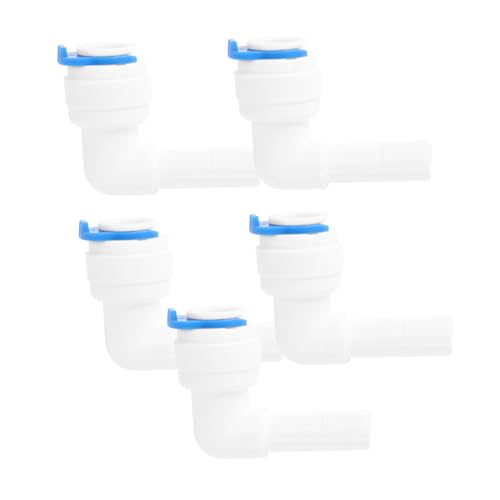MUELODSIC 5 Stück Teiliges Wasserfilter Schnellkupplung PE Rohrverbinder für Trinkwasser Leicht Flexibel Langlebig Einfache Montage für Umkehrosmoseanlagen und Haushaltswasserreiniger MUELODSIC 5 Stück Teiliges Wasserfilter Schnellkupplung PE Rohrverbinder für Trinkwasser Leicht Flexibel Langlebig Einfache Montage für Umkehrosmoseanlagen und Haushaltswasserreiniger von MUELODSIC