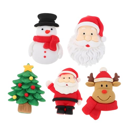 MUELODSIC 5 Stück Teiliges Weihnachts Kühlschrankmagnete mit Santa Claus Schneemann Rentier und Tannenbaum Leichte Kompakte Magnetdeko für Kühlschrank Magnettafel Vielseitige MUELODSIC 5 Stück Teiliges Weihnachts Kühlschrankmagnete mit Santa Claus Schneemann Rentier und Tannenbaum Leichte Kompakte Magnetdeko für Kühlschrank Magnettafel Vielseitige von MUELODSIC