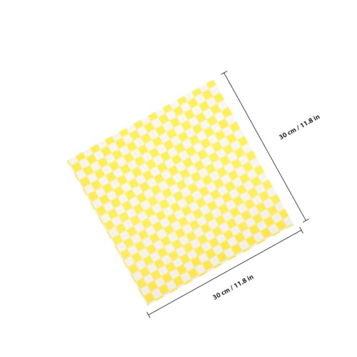 MUELODSIC 50 Blatt Fettfestes Sandwich Papier Backpapier Liner für Burger Käse Brot Reißfestes Beidseitig Nutzbares Verpackungspapier für Picknick Lunchbox Party und von MUELODSIC