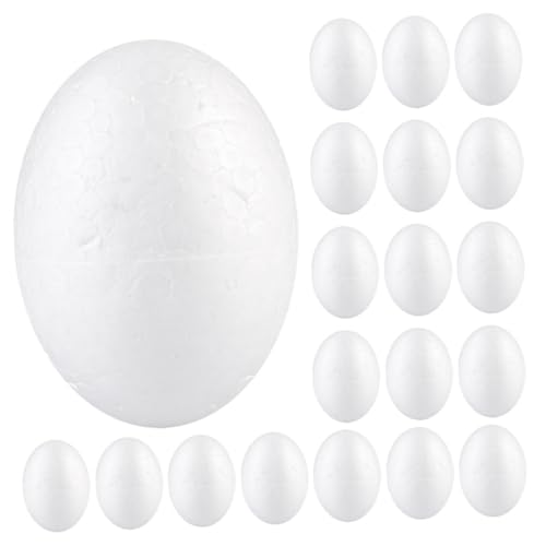 MUELODSIC 50stücke Fake Eier Deko Eier Modelle Für Ostern Realistische Nachbildung Für Kreative Bastelprojekte Und Partys Bemalbar Und Individuell Gestaltbar von MUELODSIC