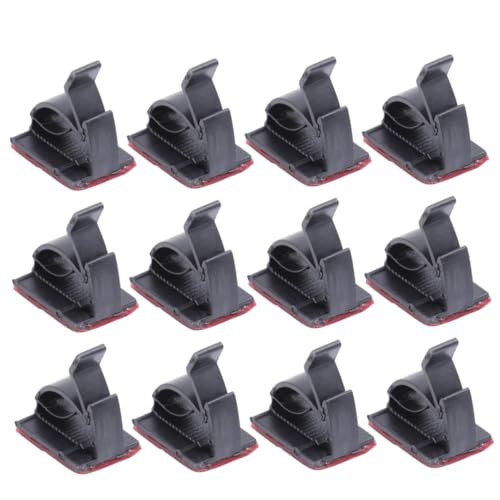 MUELODSIC 50 Stück Selbstklebende Kabelhalter aus Hochwertigem mit Verstellbarem Design Wiederverwendbar Geeignet für Kabelmanagement an Metall Kunststoff Glas und Holz zur von MUELODSIC