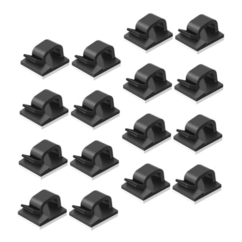 MUELODSIC 50 Stück Selbstklebende Mini Kabelclips für Kabelmanagement Starke Haftung Glatten Oberflächen für Innen und Außenbereich Kabelhalterung für Lichterketten Schreibtisch und Auto MUELODSIC 50 Stück Selbstklebende Mini Kabelclips für Kabelmanagement Starke Haftung Glatten Oberflächen für Innen und Außenbereich Kabelhalterung für Lichterketten Schreibtisch und Auto von MUELODSIC