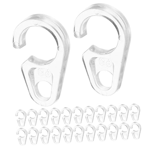 MUELODSIC 50 Stück Transparente Gardinenhaken mit Verstärktem Design Kleine Vorhangschienen Verbinder Kratzfeste Oberfläche Geeignet für Schwere Gardinen in Badezimmer und Schlafzimmer MUELODSIC 50 Stück Transparente Gardinenhaken mit Verstärktem Design Kleine Vorhangschienen Verbinder Kratzfeste Oberfläche Geeignet für Schwere Gardinen in Badezimmer und Schlafzimmer von MUELODSIC