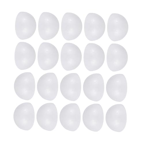 MUELODSIC 50 Stück Weiße Halbkugel Styroporkugeln für DIY Bastelmaterial Blumensteckzubehör Bemalbare Weihnachts und Winterdekoration Robustes Halbkreis Ornament für Kreative Projekte MUELODSIC 50 Stück Weiße Halbkugel Styroporkugeln für DIY Bastelmaterial Blumensteckzubehör Bemalbare Weihnachts und Winterdekoration Robustes Halbkreis Ornament für Kreative Projekte von MUELODSIC