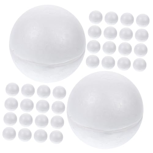 MUELODSIC 50 Stück Weiße Halbkugeln aus Styropor für DIY Bastelprojekte Halbkreis Dekoration Weihnachtskugeln Blumenarrangements Weihnachtsdeko Zubehör MUELODSIC 50 Stück Weiße Halbkugeln aus Styropor für DIY Bastelprojekte Halbkreis Dekoration Weihnachtskugeln Blumenarrangements Weihnachtsdeko Zubehör von MUELODSIC