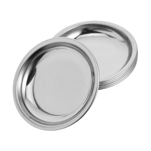 MUELODSIC 6 Stück Edelstahl Waagschale Flach Schmuck Feinwaage Waagenschale für Diamanten und Strasssteine Stabile Präzisions Waagschale für Labor Lebensmittel und Schmuck Wiegen von MUELODSIC