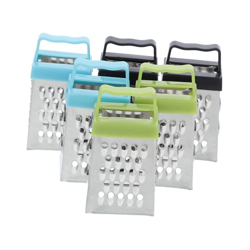 MUELODSIC 6 Stück Mini Reibe Edelstahl mit Kunststoffgriff Ergonomisch Rutschfest in Blau Hellgrün Schwarz zum Schneiden und Schälen von Käse Gemüse Knoblauch Obst MUELODSIC 6 Stück Mini Reibe Edelstahl mit Kunststoffgriff Ergonomisch Rutschfest in Blau Hellgrün Schwarz zum Schneiden und Schälen von Käse Gemüse Knoblauch Obst von MUELODSIC