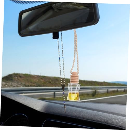 MUELODSIC 6 Stück Nachfüllbare Auto Duftflaschen aus Glas Leere Parfümflaschen mit Einzigartigem Design Wiederverwendbarer Auto Aromatherapie Diffusor für Ätherische Öle und Raumduft MUELODSIC 6 Stück Nachfüllbare Auto Duftflaschen aus Glas Leere Parfümflaschen mit Einzigartigem Design Wiederverwendbarer Auto Aromatherapie Diffusor für Ätherische Öle und Raumduft von MUELODSIC