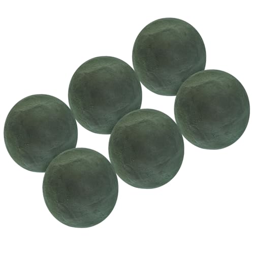 MUELODSIC 6 Stück Runder Blumensteckschaum Langlebiger Geruchloser Trockensteckschaum für Künstliche und Frische Blumen Feuchtigkeitsbeständig Ungiftig für Hochzeits und von MUELODSIC